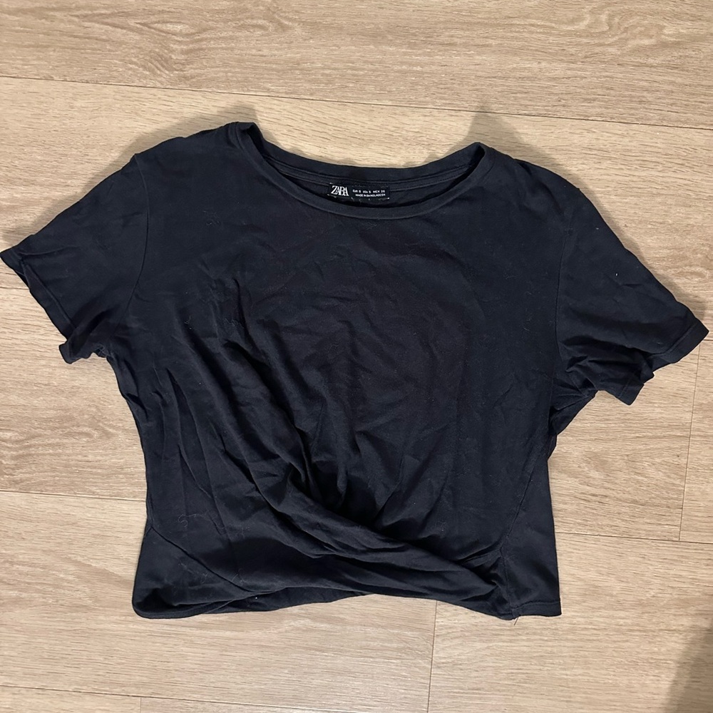 Zara Black T-Shirt Size Small.